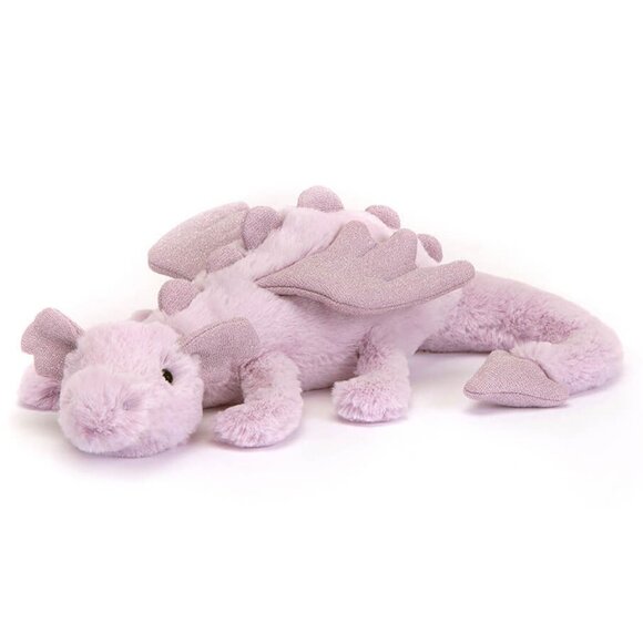 RARE Jellycat Little Lavender Dragon BNWT - Picture 1 of 5